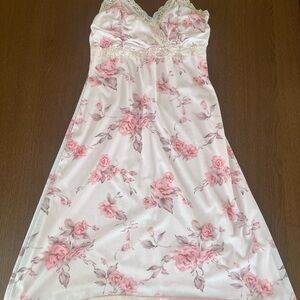 Mandee Pink Floral Midi Dress